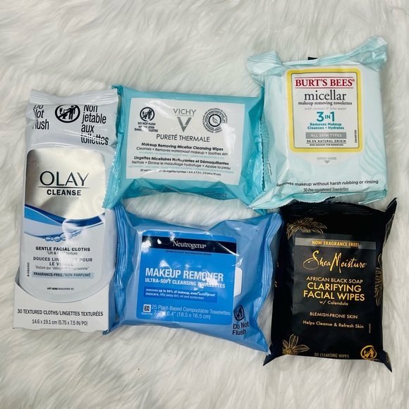 NEW makeup Wipes bundle of 5 - Picture 1 of 2